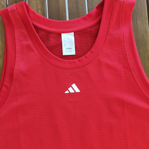 Adidas Legends basketball tank top, red, size L