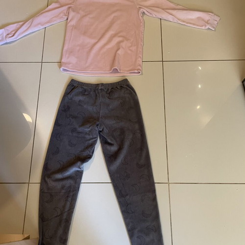 C&A Velour Tracksuit Set for Girl 12 Years Like New, Pink and Grey