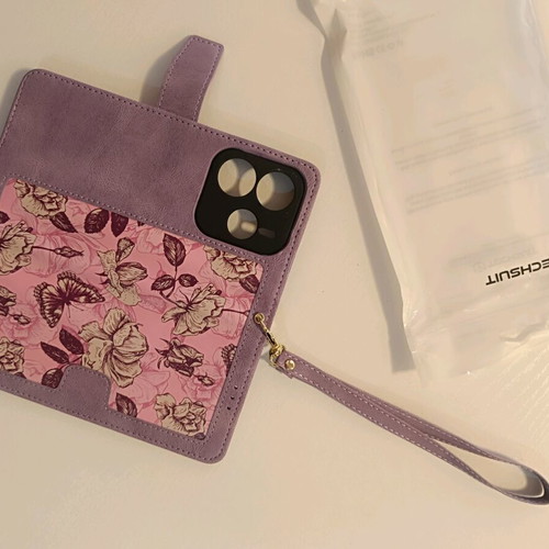 Techsuit FlipCraft case for Xiaomi Redmi Note 14 Mysterious Purple new