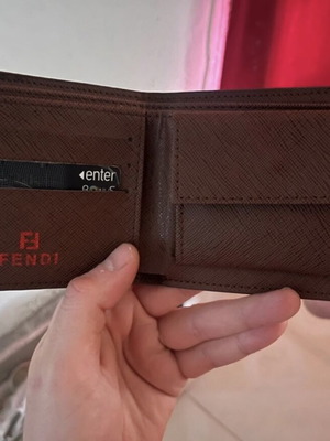 Fendi wallet, brand new, brown and gold
