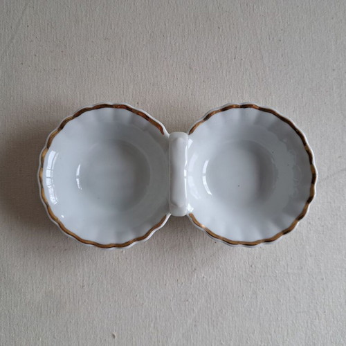 Porcelain salt cellar used