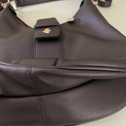 Beverly Hills Polo Club black shoulder bag like new, synthetic leather
