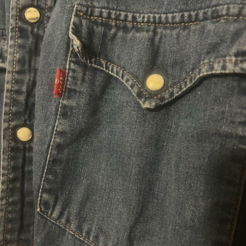Levi’s Jean Denim shirt XL vintage old school western like new, blue