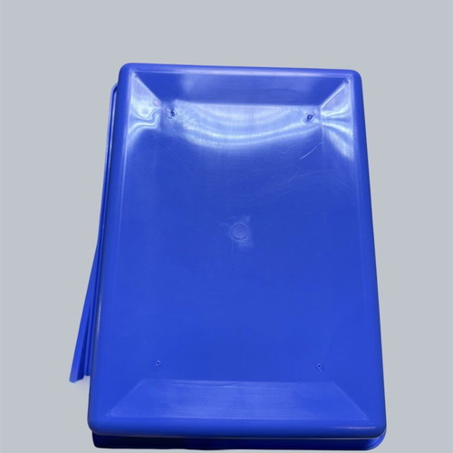 Plastic storage trays, blue, pack of 14