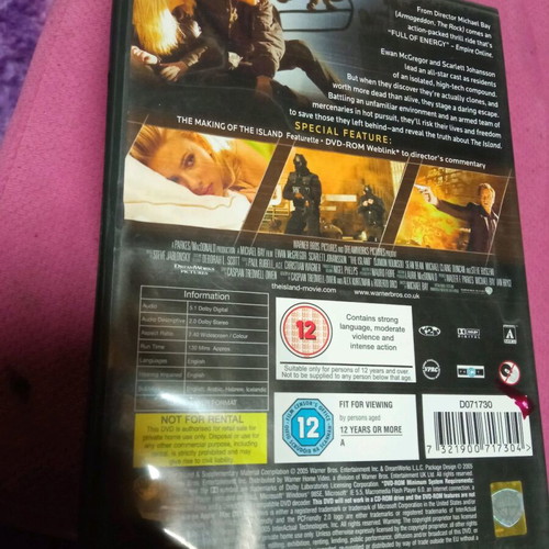 The Island DVD like new, action, subbed