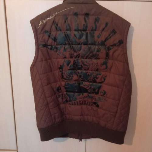 Sleeveless jacket used brown, size Medium