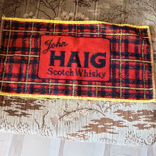 John Haig Scotch Whisky Vintage Bartowel like new