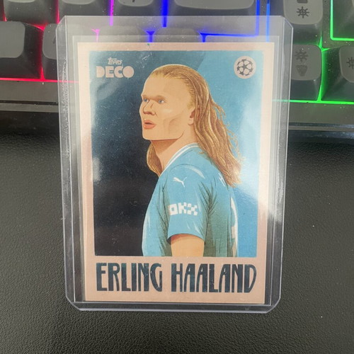 Erling Haaland Topps case hit card