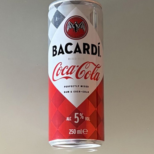 Bacardi Coca Cola 250ml can Spanish edition