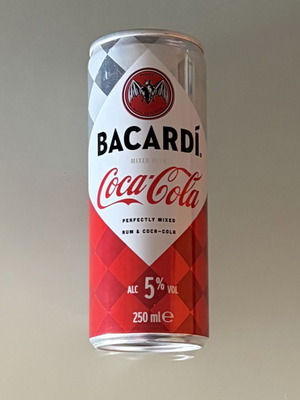 Bacardi Coca Cola 250ml can Spanish edition