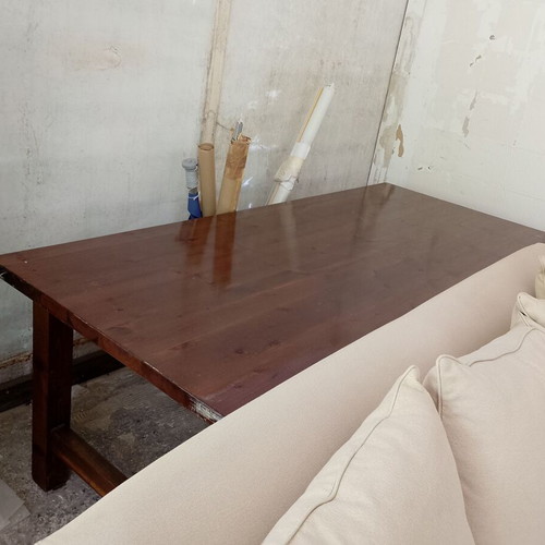 Monastic table used, made of solid wood