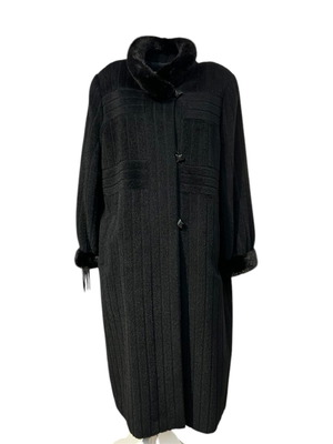 Alpaca Mink Fur Long Coat