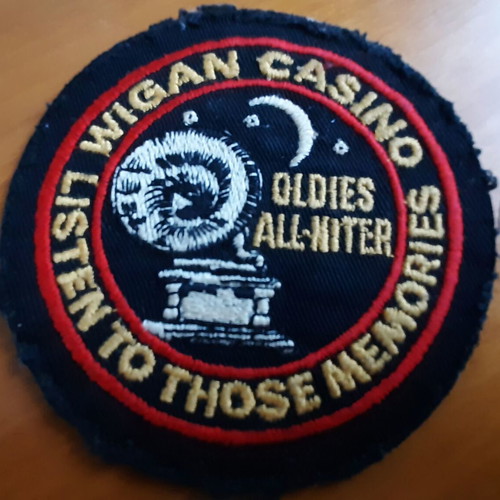 Vintage sewn patch Wigan Casino 1970s used