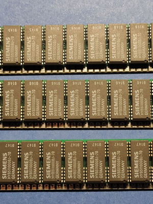 Siemens Hym91000s-70 1mb SIMM memory used, 30-pin