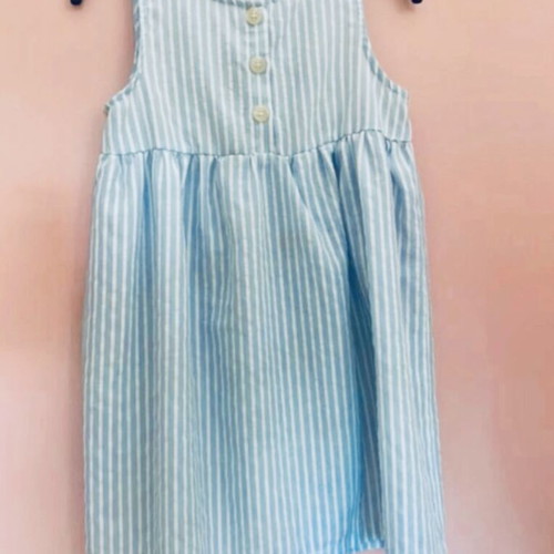 Zara dress for 5-year-old girl, blue and white stripes