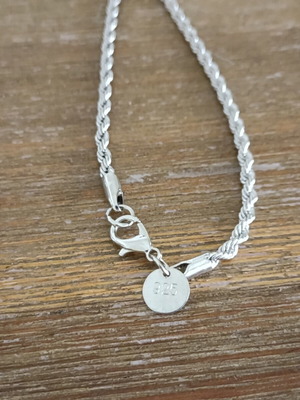 Chain bracelet women's 925 silver without extension new