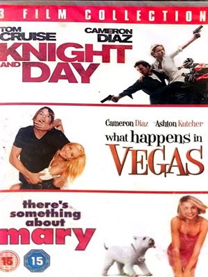 Cameron Diaz 3 Film Collection DVD καινούργιο, κωμωδία περιπέτεια αισθηματική
