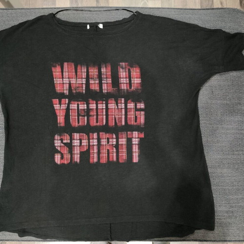 T shirt used, size L, black