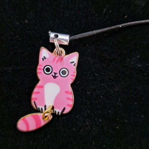 Cat phone charm new with wagging tail