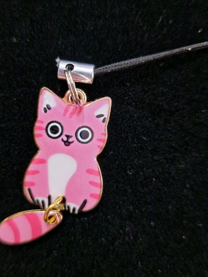 Cat phone charm new with wagging tail