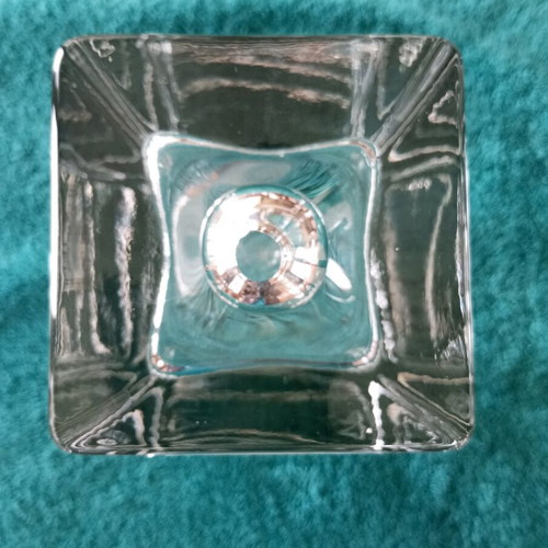 Crystal vase new, height 18.5×8.5 cm
