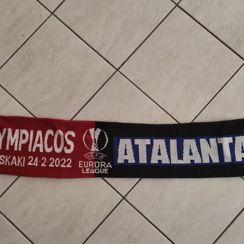 Olympiacos - Atalanta UEFA Europa League match scarf 24.02.2022