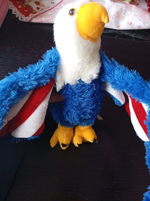 Ty Beanie Baby "Free" the Eagle collectible plush toy used