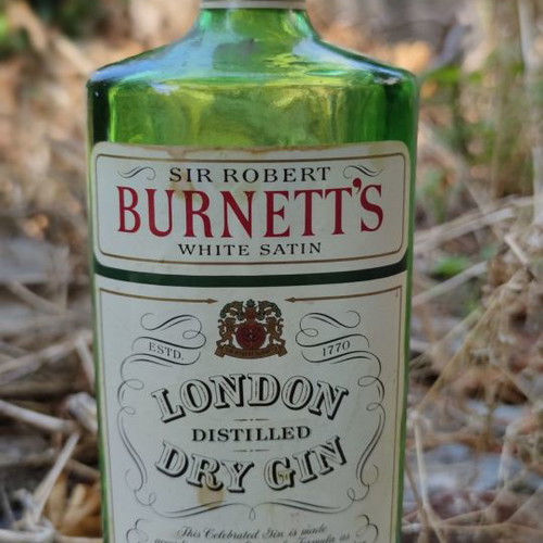 Burnett's London dry gin used from 1980 collectible and rare