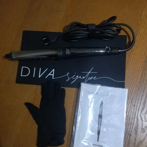 Diva 18 Signature Apex Wand Conical Curling Iron like new