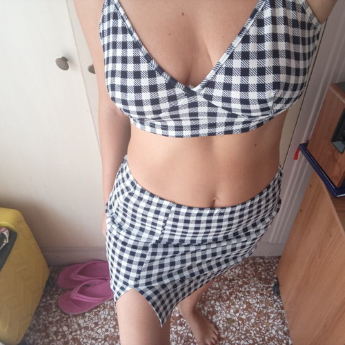 Shein summer two-piece set with side slit