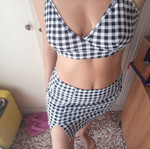 Shein summer two-piece set with side slit