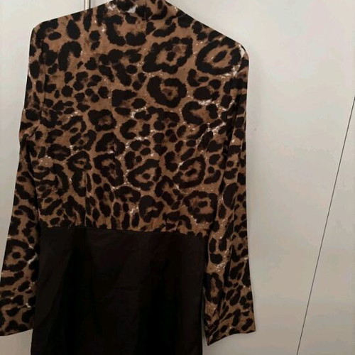 Leopard dress new, mini, thin fabric, Shein