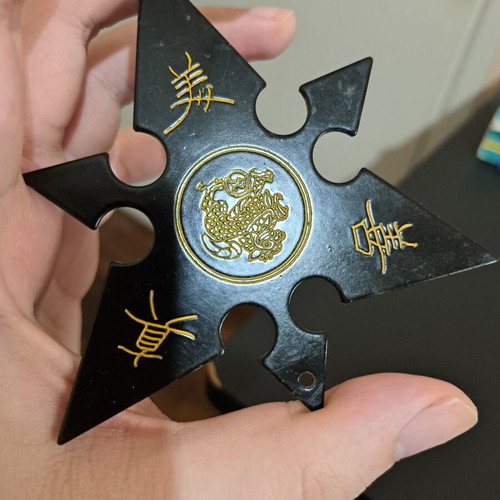 Shuriken throwing star decorative used, made in Taiwan