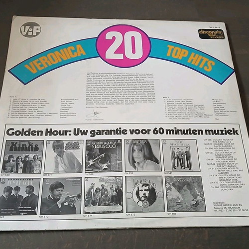 Veronica 20 Top Hits vinyl record used