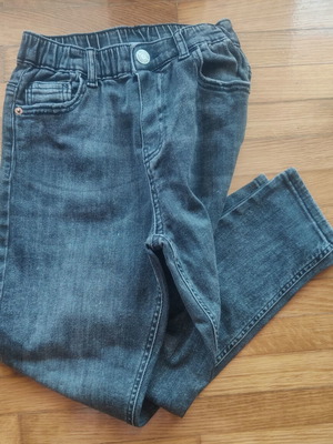 Zara jeans for boy 9 years like new, size 134 cm, black and grey