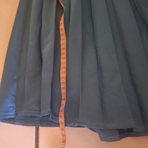 Shein satin dress like new, blue green