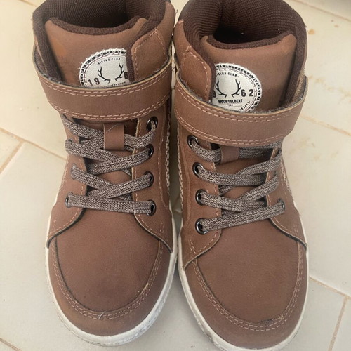 Boys' boots like new, brown, size 27