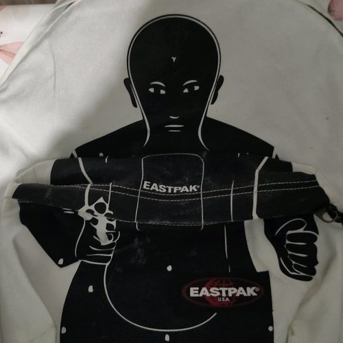 Eastpak backpack used, white color