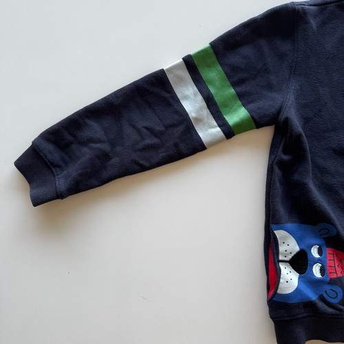 Dpam boys' jacket for 8 years old used, blue with zipper