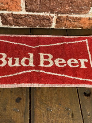 Bud Beer bar towel used, vintage