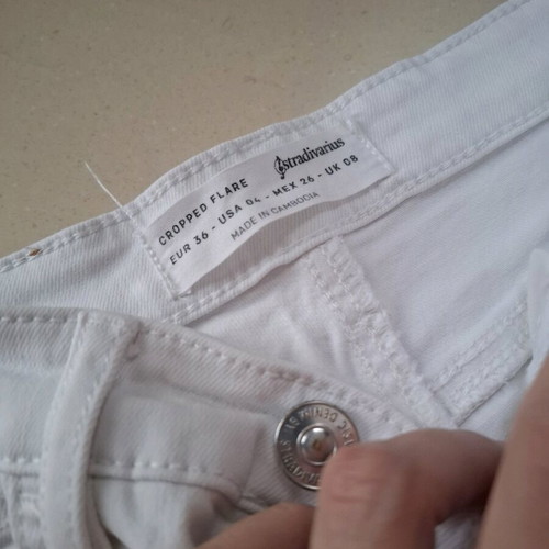 Stradivarius white jeans like new, size 36