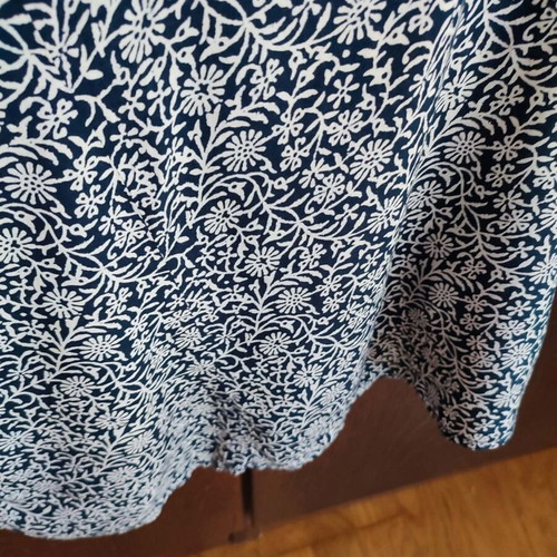 Monsoon ethnic dress beige blue embroidered with sequins like new