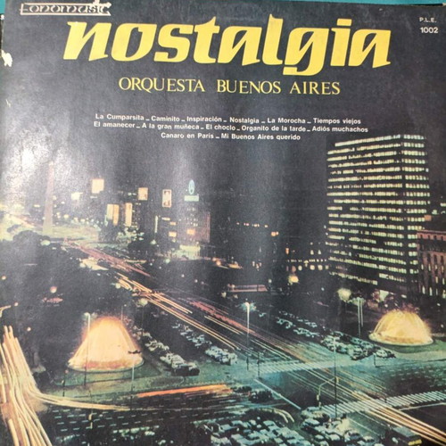 Nostalgia Orquesta Buenos Aires vinyl record, classical
