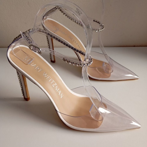 Stuart Weitzman luxury leather sandals like new, size 39, white