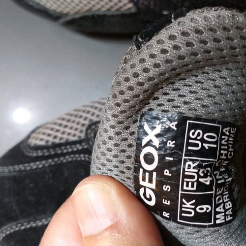 Geox casual shoes size 43 like new, gray