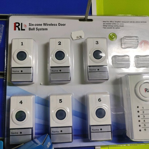 Wireless doorbell system 6 zones new with 2 sounds