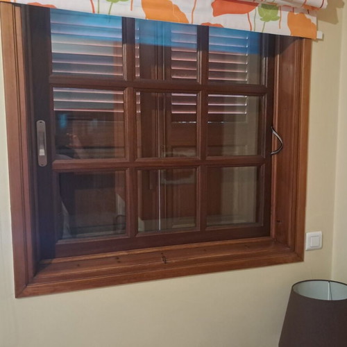 Wooden frames used, doors, windows, shutters