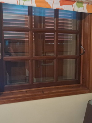 Wooden frames used, doors, windows, shutters