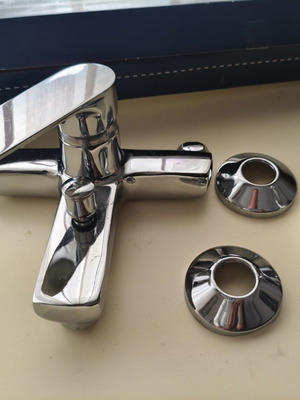 Bathroom faucet used with metal shower holder and soft-touch handle