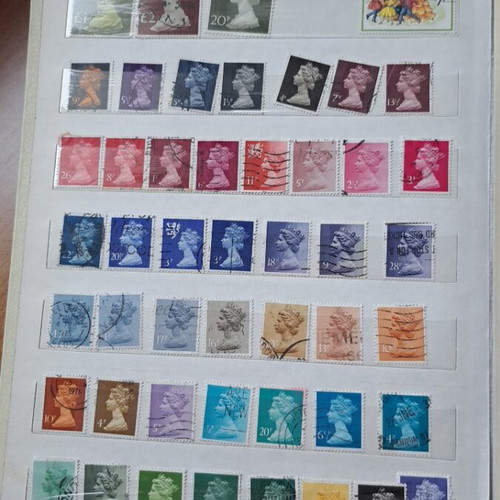 Album with foreign stamps like new